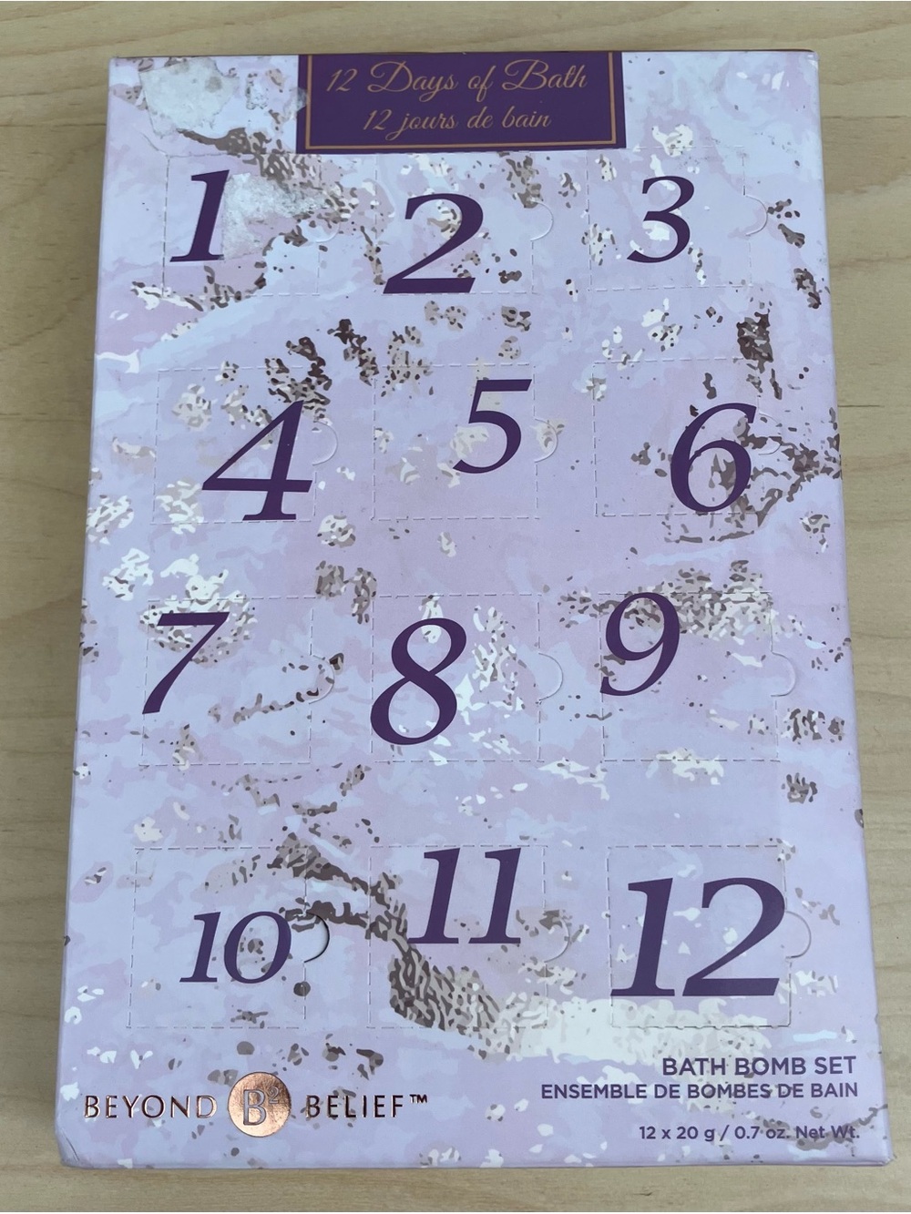 Beyond Belief 12 Days Of Bath Bombs - Bath Bomb Gift Set New In Box